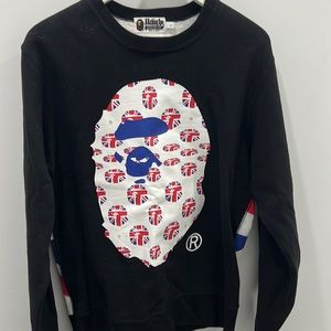 Bape Union Jack crew neck sweatshirt